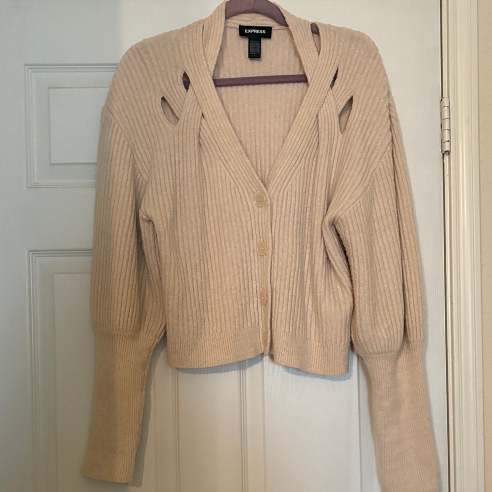 Express Beige Women's Cardigan